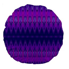 Illustration Purple Abstract Wallpaper Pattern Abstract Large 18  Premium Round Cushions by Sudhe