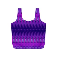 Illustration Purple Abstract Wallpaper Pattern Abstract Full Print Recycle Bag (s) by Sudhe