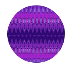 Illustration Purple Abstract Wallpaper Pattern Abstract Mini Round Pill Box