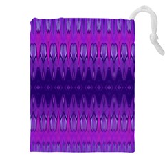 Illustration Purple Abstract Wallpaper Pattern Abstract Drawstring Pouch (4xl) by Sudhe