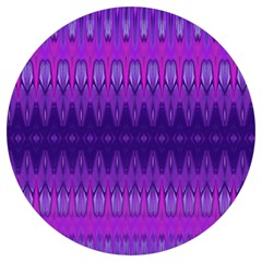 Illustration Purple Abstract Wallpaper Pattern Abstract Round Trivet by Sudhe