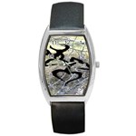 Black Love Browning Deer Camo Barrel Style Metal Watch Front