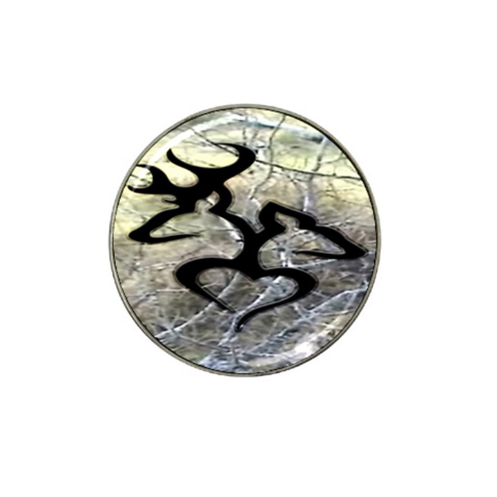 Black Love Browning Deer Camo Hat Clip Ball Marker (4 pack)