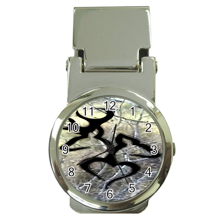 Black Love Browning Deer Camo Money Clip Watches