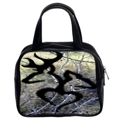 Black Love Browning Deer Camo Classic Handbag (two Sides)