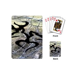 Black Love Browning Deer Camo Playing Cards Single Design (mini)