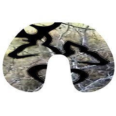 Black Love Browning Deer Camo Travel Neck Pillow