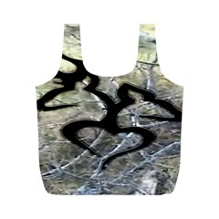 Black Love Browning Deer Camo Full Print Recycle Bag (m)