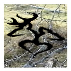 Black Love Browning Deer Camo Banner And Sign 4  X 4 