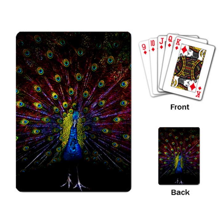 Beautiful Peacock Feather Playing Cards Single Design (Rectangle)