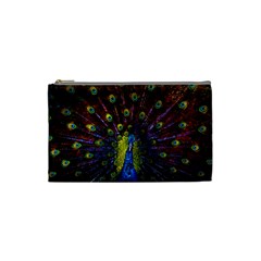 Beautiful Peacock Feather Cosmetic Bag (small) by Jancukart