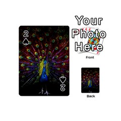 Beautiful Peacock Feather Playing Cards 54 Designs (mini)