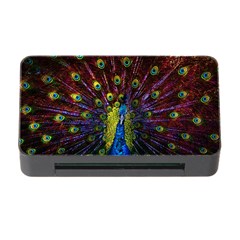 Beautiful Peacock Feather Memory Card Reader With Cf by Jancukart