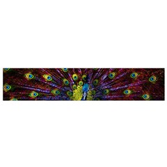 Beautiful Peacock Feather Small Flano Scarf