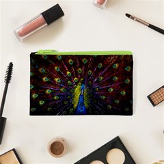 Beautiful Peacock Feather Cosmetic Bag (xs) by Jancukart