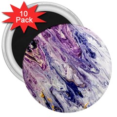 Marble Pattern Texture 3  Magnets (10 Pack) 