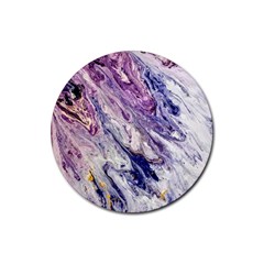 Marble Pattern Texture Rubber Coaster (round)