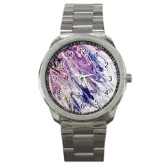 Marble Pattern Texture Sport Metal Watch