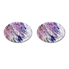 Marble Pattern Texture Cufflinks (oval)