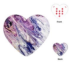 Marble Pattern Texture Playing Cards Single Design (heart)