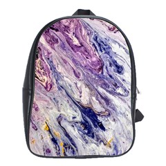 Marble Pattern Texture School Bag (large)