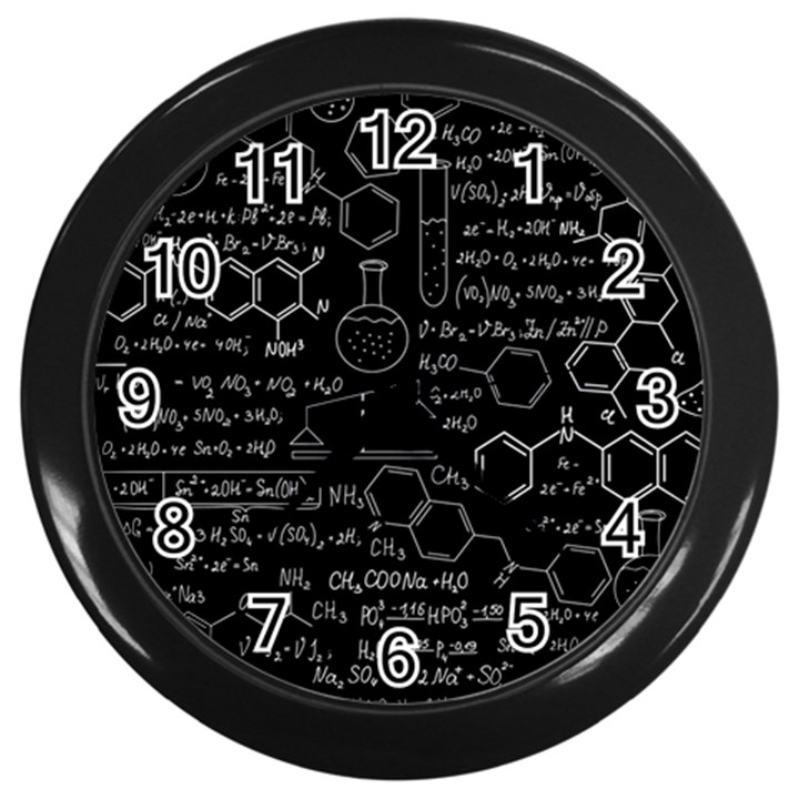 Medical Biology Detail Medicine Psychedelic Science Abstract Abstraction Chemistry Genetics Wall Clock (Black)