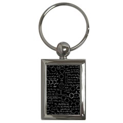 Medical Biology Detail Medicine Psychedelic Science Abstract Abstraction Chemistry Genetics Key Chain (Rectangle)