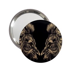 Animalsangry Male Lions Conflict 2 25  Handbag Mirrors by Jancukart