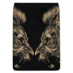 Animalsangry Male Lions Conflict Removable Flap Cover (s)