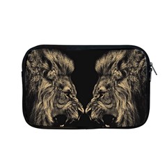 Animalsangry Male Lions Conflict Apple Macbook Pro 13  Zipper Case