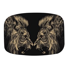 Animalsangry Male Lions Conflict Mini Square Pill Box by Jancukart