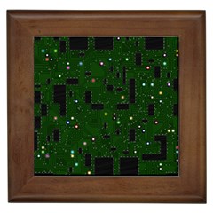 Board Conductors Circuits Framed Tile by Jancukart