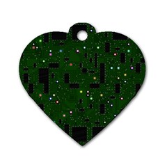 Board Conductors Circuits Dog Tag Heart (one Side)