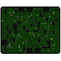 Board Conductors Circuits Fleece Blanket (medium) 