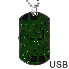 Board Conductors Circuits Dog Tag Usb Flash (two Sides) by Jancukart