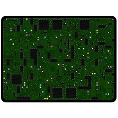 Board Conductors Circuits Double Sided Fleece Blanket (large) 