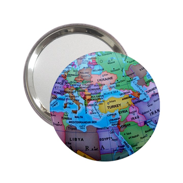 Globe world map maps europe 2.25  Handbag Mirrors