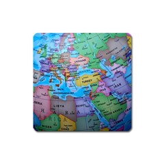 Globe World Map Maps Europe Square Magnet by Jancukart