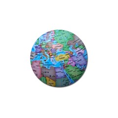 Globe World Map Maps Europe Golf Ball Marker