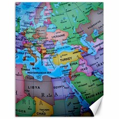 Globe World Map Maps Europe Canvas 12  X 16 