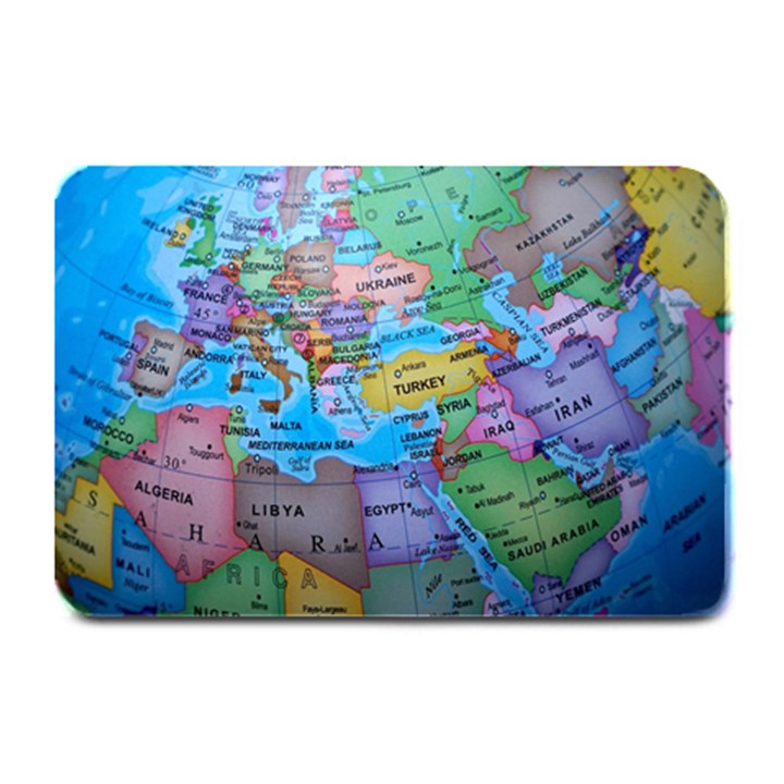 Globe world map maps europe Plate Mats