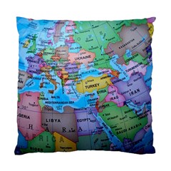 Globe World Map Maps Europe Standard Cushion Case (one Side) by Jancukart