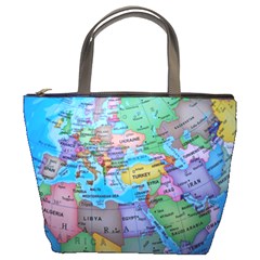 Globe World Map Maps Europe Bucket Bag