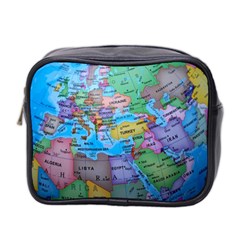 Globe World Map Maps Europe Mini Toiletries Bag (two Sides) by Jancukart