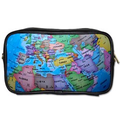 Globe World Map Maps Europe Toiletries Bag (two Sides) by Jancukart