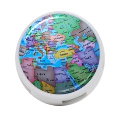 Globe World Map Maps Europe 4-port Usb Hub (two Sides) by Jancukart