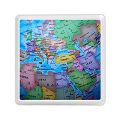 Globe World Map Maps Europe Memory Card Reader (square)