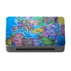 Globe World Map Maps Europe Memory Card Reader With Cf