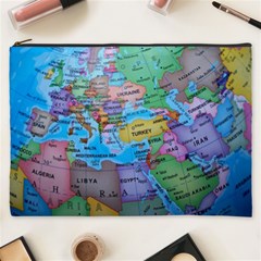 Globe World Map Maps Europe Cosmetic Bag (xxxl) by Jancukart