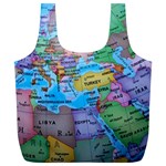 Globe world map maps europe Full Print Recycle Bag (XL) Front